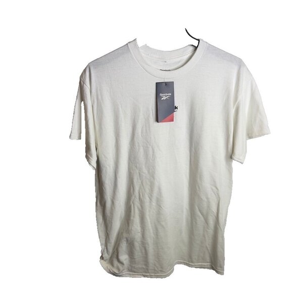 Reebok Men's Game Win Logo Graphic T-Shirt - White Size L - Picture 1 of 7